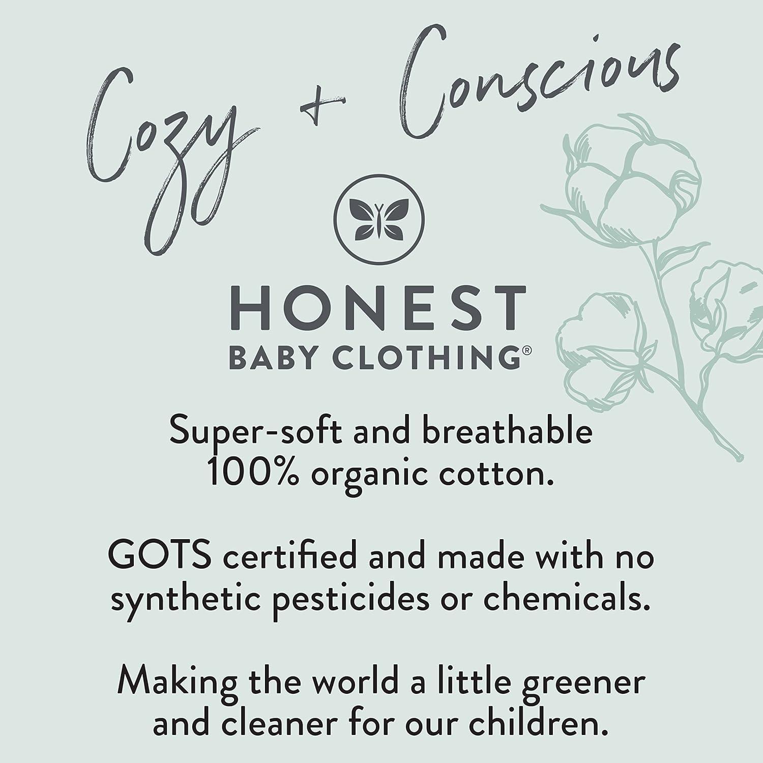 imageHonestBaby Comfy Hoodie Sweatshirt with Pockets 100 Organic Cotton for Toddler Baby BoysBlackened Pearl Hoodie