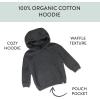 imageHonestBaby Comfy Hoodie Sweatshirt with Pockets 100 Organic Cotton for Toddler Baby BoysBlackened Pearl Hoodie