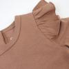 imageHonestBaby Bubble Romper and Headband Set Organic Cotton for Infant Baby and Toddler Boys Girls Unisex2pack Brown