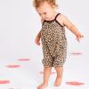 imageHonestBaby Bubble Romper and Headband Set Organic Cotton for Infant Baby and Toddler Boys Girls Unisex2pack Cheetah