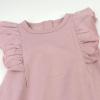 imageHonestBaby Romper and Ruffle Bodysuit Dress 100 Organic Cotton for Infant Baby and Toddler GirlsSketchy Floral Hazy Lavender