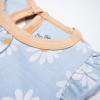 imageHonestBaby Romper and Ruffle Bodysuit Dress 100 Organic Cotton for Infant Baby and Toddler GirlsTropic Shadow Peach