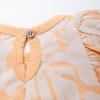 imageHonestBaby Romper and Ruffle Bodysuit Dress 100 Organic Cotton for Infant Baby and Toddler GirlsTropic Shadow Peach