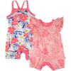 imageHonestBaby Romper and Ruffle Bodysuit Dress 100 Organic Cotton for Infant Baby and Toddler Girls2pack Love Dove