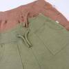 imageHonestBaby Kids 2Pack Easy Fit Cargo Sweat Pant 100 Organic Cotton Baby Toddler Boys Girls UnisexBrownArmy Green