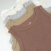 imageHonestBaby Sleeveless Muscle TShirts 100 Organic Cotton for Infant Baby and Toddler Boys Girls5pack Natural Ombre