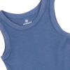 imageHonestBaby Sleeveless Muscle TShirts 100 Organic Cotton for Infant Baby and Toddler Boys Girls5pack Ombre Blues