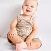 imageHonestBaby Sleeveless Muscle TShirts 100 Organic Cotton for Infant Baby and Toddler Boys Girls5pack Sand Dune