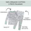 imageHonestBaby unisexbaby Classics 2piece Pajamas Sleepwear Pjs 100 Organic Cotton for Baby Toddler KidsCityscape Ny