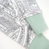 imageHonestBaby unisexbaby Classics 2piece Pajamas Sleepwear Pjs 100 Organic Cotton for Baby Toddler KidsCityscape Ny