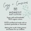 imageHonestBaby unisexbaby Classics 2piece Pajamas Sleepwear Pjs 100 Organic Cotton for Baby Toddler KidsJumbo Stripe Sage