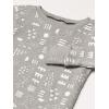 imageHonestBaby unisexbaby Classics 2piece Pajamas Sleepwear Pjs 100 Organic Cotton for Baby Toddler KidsPattern Play Gray Heather