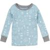 imageHonestBaby unisexbaby Classics 2piece Pajamas Sleepwear Pjs 100 Organic Cotton for Baby Toddler KidsPattern Play Teal
