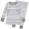 imageHonestBaby unisexbaby Classics 2piece Pajamas Sleepwear Pjs 100 Organic Cotton for Baby Toddler KidsSketchy Stripe