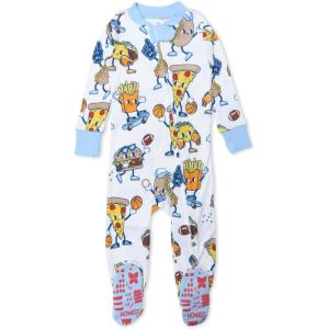 imageHonestBaby NonSlip Footed Pajamas OnePiece Sleeper ZipFront Pjs 100 Organic Cotton for Baby BoysVictory Slumber