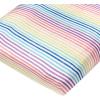 imageHonestBaby 2 Pack Organic Cotton footed Sleep N Play Pajamas and 1 Fitted Crib SheetRainbow Stripe