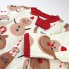 imageHonestBaby Baby Holiday Sleep ampamp Play Footed OnePiece Pajama Sleeper 100 Organic CottonBreakfast Deer