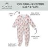 imageHonestBaby Baby Holiday Sleep ampamp Play Footed OnePiece Pajama Sleeper 100 Organic CottonHo Ho Ho