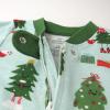 imageHonestBaby Baby Holiday Sleep ampamp Play Footed OnePiece Pajama Sleeper 100 Organic CottonHoliday Skate