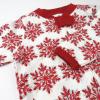 imageHonestBaby Baby Holiday Sleep ampamp Play Footed OnePiece Pajama Sleeper 100 Organic CottonHoliday Snowflake