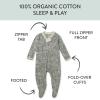 imageHonestBaby Baby Holiday Sleep ampamp Play Footed OnePiece Pajama Sleeper 100 Organic CottonMoose Delight