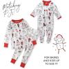 imageHonestBaby Baby Holiday Sleep ampamp Play Footed OnePiece Pajama Sleeper 100 Organic CottonOoie Gooie Holiday