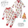 imageHonestBaby Baby Holiday Sleep ampamp Play Footed OnePiece Pajama Sleeper 100 Organic CottonPizza Joy