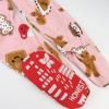 imageHonestBaby Baby OnePiece Holiday NonSlip Footed 100 Organic Cotton PajamasPink Gingerbread