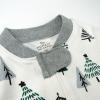 imageHonestBaby Baby Sleep N Play OnePiece Sleeper ZipFront Organic Cotton Footed Holiday Pajamas2pack Emerald Forest