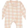 imageHonestBaby Baby Sleep N Play OnePiece Sleeper ZipFront Organic Cotton Footed Holiday Pajamas2pack Fair Isle Ivory Pink
