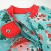imageHonestBaby Baby Sleep N Play OnePiece Sleeper ZipFront Organic Cotton Footed Holiday Pajamas2pack Gnome Holiday