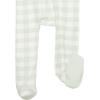 imageHonestBaby Baby Sleep N Play OnePiece ZipFront Footed Organic Cotton Pajama Sleeper2pack Jumbo Ombre Stripe Sage
