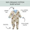 imageHonestBaby Baby Sleep N Play OnePiece ZipFront Footed Organic Cotton Pajama Sleeper2pack Milk N Cookies