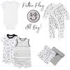 imageHonestBaby Baby Sleep N Play OnePiece ZipFront Footed Organic Cotton Pajama Sleeper2pack Patternplay