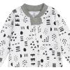 imageHonestBaby Baby Sleep N Play OnePiece ZipFront Footed Organic Cotton Pajama Sleeper2pack Patternplay