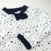 imageHonestBaby Baby Sleep N Play OnePiece ZipFront Footed Organic Cotton Pajama Sleeper2pack Twinkle Star WhiteNavy