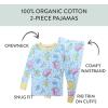 imageHonestBaby babyboys 2piece Pajamas Sleepwear Pjs 100 Organic Cotton for Baby Toddler Kids BoyCutie Loops