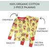 imageHonestBaby babyboys 2piece Pajamas Sleepwear Pjs 100 Organic Cotton for Baby Toddler Kids BoyFast Food Frenzy