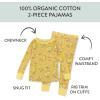 imageHonestBaby babyboys 2piece Pajamas Sleepwear Pjs 100 Organic Cotton for Baby Toddler Kids BoyMac N Cheese