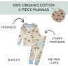 imageHonestBaby babyboys 2piece Pajamas Sleepwear Pjs 100 Organic Cotton for Baby Toddler Kids BoyMilk N Cookies