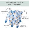 imageHonestBaby babyboys 2piece Pajamas Sleepwear Pjs 100 Organic Cotton for Baby Toddler Kids BoyOahu Oasis