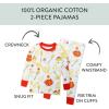 imageHonestBaby babyboys 2piece Pajamas Sleepwear Pjs 100 Organic Cotton for Baby Toddler Kids BoyPasta La Vista  Spaghetti and Meatballs