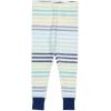 imageHonestBaby babyboys 2piece Pajamas Sleepwear Pjs 100 Organic Cotton for Baby Toddler Kids BoyRainbow Stripe Blues