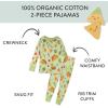 imageHonestBaby babyboys 2piece Pajamas Sleepwear Pjs 100 Organic Cotton for Baby Toddler Kids BoyTaco Time
