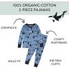 imageHonestBaby babyboys 2piece Pajamas Sleepwear Pjs 100 Organic Cotton for Baby Toddler Kids BoyWhales