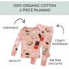 imageHonestBaby babygirls 2piece Pajamas Sleepwear Pjs 100 Organic Cotton for Baby Toddler Kids GirlCoco Smores