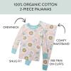 imageHonestBaby babygirls 2piece Pajamas Sleepwear Pjs 100 Organic Cotton for Baby Toddler Kids GirlSunflower Fever