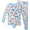 imageHonestBaby babyboys 2piece Pajamas Sleepwear Pjs 100 Organic Cotton for Baby Toddler Kids BoyDesert Charmer Aqua