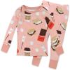 imageHonestBaby babygirls 2piece Pajamas Sleepwear Pjs 100 Organic Cotton for Baby Toddler Kids GirlCoco Smores