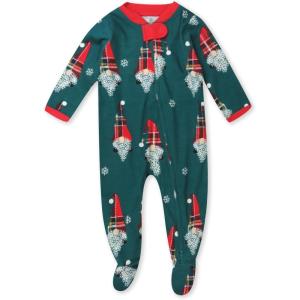 imageHonestBaby Baby Holiday Sleep ampamp Play Footed OnePiece Pajama Sleeper 100 Organic CottonSecret Santa